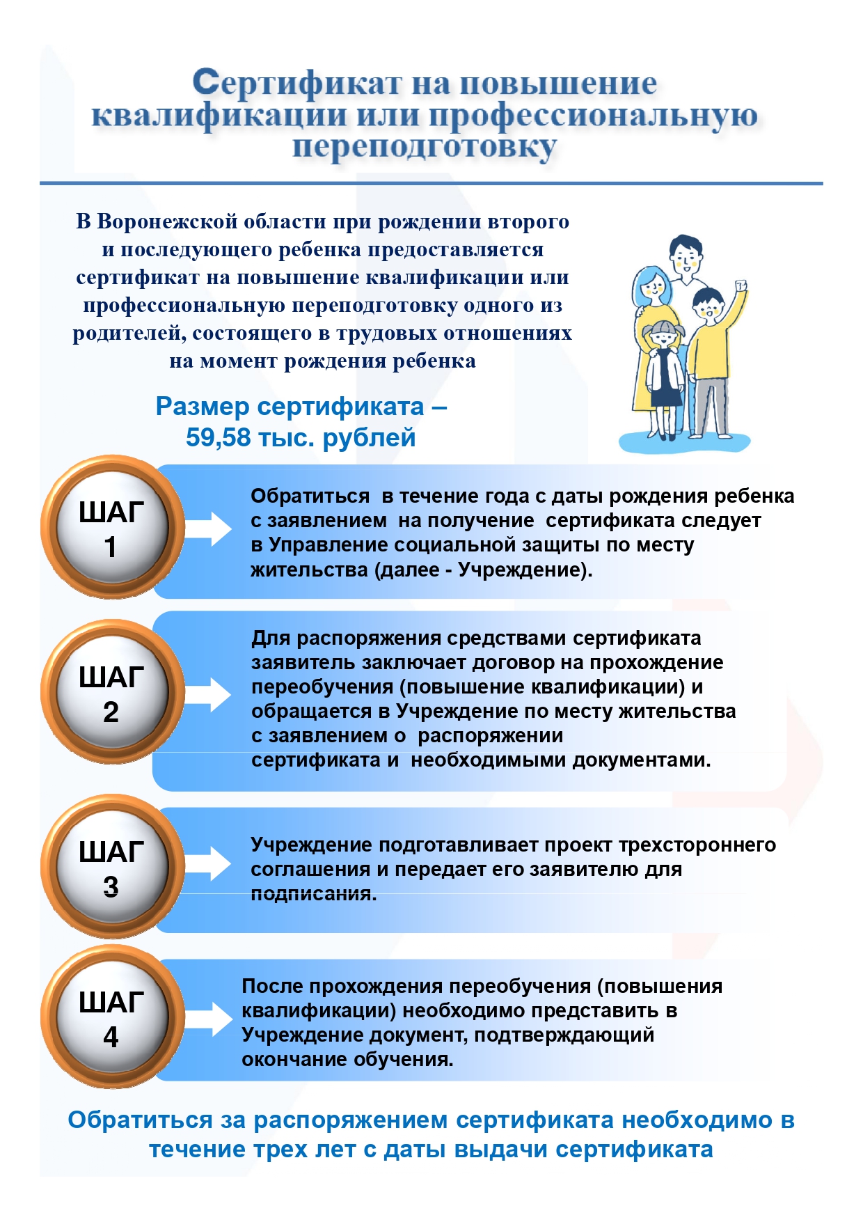 Сертификат на повышение квалификации или профессиональную подготовку.